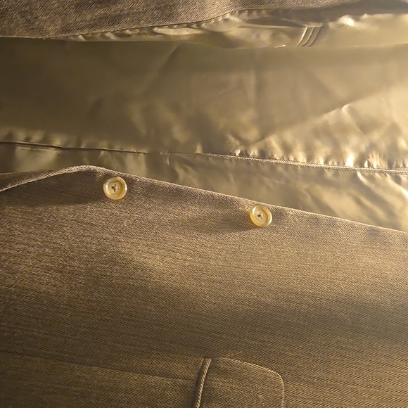 Jos. A. Bank Suit Coat pleated sport coat Jacket Blazer Silk Camel Djerf Avenue - Picture 13 of 14